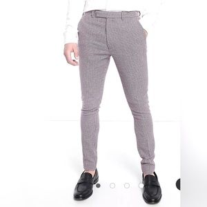 ASOS Design Super Skinny Wool Mix Pant in Powder Blue